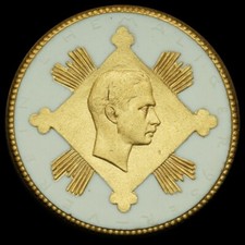 COBURG: Porzellan-Medaille. MILITÄR - 6. THÜRINGISCHES INFANTERIE-REGIMENT 95.