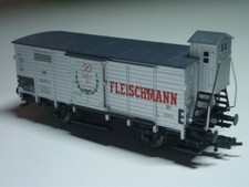 FLEISCHMANN H0 Rarität Jubiläumswagen '50 Jahre H0',silber (limitierte Auflage)