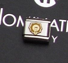 Original Nomination Gold Emaille Modul ++ GLÜHBIRNE ++  TOP Zustand