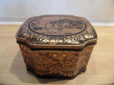 Alte Blechdose Dose Klappdose Container Made in England leer Höhe 7,5cm