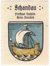 Schandau / Reklamemarke Kaffee Hag - Wappen - Ortswappen (60)