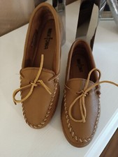 Minnetonka Mokassins gr 10 (41) Camel 100% Butterweiche Leder