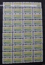 (8.64) Bund Automatenmarken 1 Serie von 5-550 Pf. = 110 ATM, sehr viele mit ZNr.
