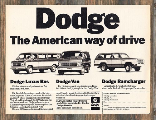 Dodge ramcharger reklame - ramcharger,