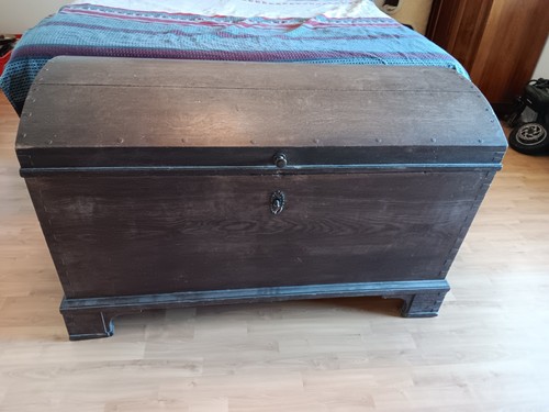 Antike runddeckeltruhe - antike,