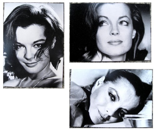 Romy schneider 3x postkarte - -,