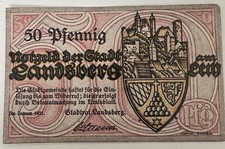 Landsberg Notgeld 50 Pfennig