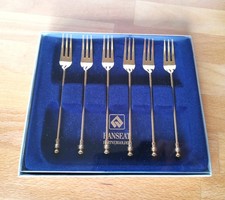 Kuchen Gabel, Hanseat- Hartvergoldet