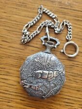 BERGLAND - ETA6498 - VINTAGE TASCHEUHR - HANDAUFZUG - 17 JUWELEN - 800S