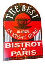 Blechschild "Bistrot de Paris"
