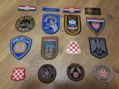 Kroatien lot aufnäher - aufnäher, hvo