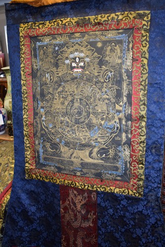 Thangka tibet mahakala - tibet, mit