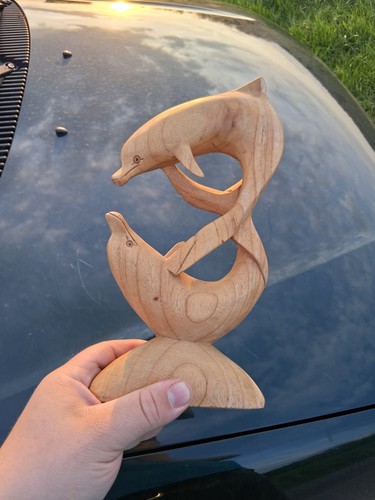 Schöne holz delfin deko - holz,