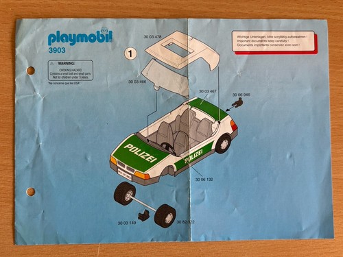 Playmobil 3903 nur bauplan - 3903,
