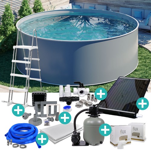 Rundpool komplettset milano - rundpool,
