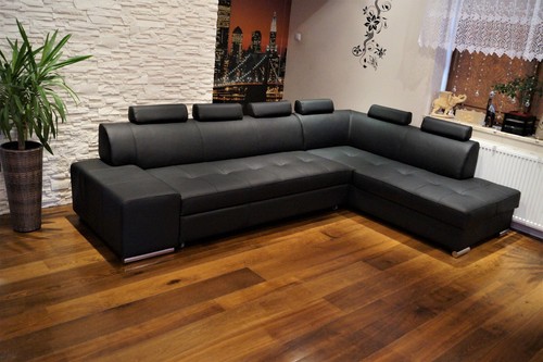 Echtleder ecksofa london pik - ecksofa, "