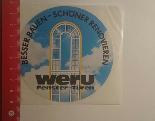 Aufkleber sticker weru - aufkleber/sticker:,