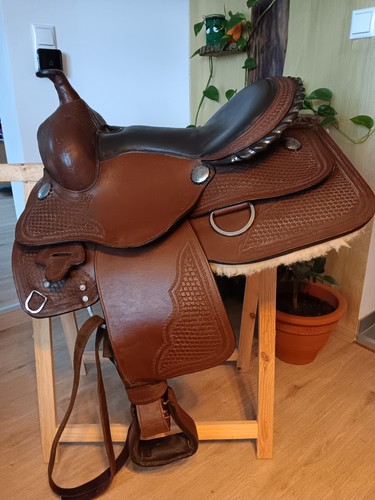 Westernsattel neu leder mit - neu,,