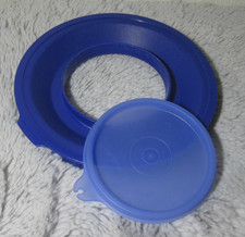 Tupperware Ersatzteil 2tlg Spritzschutz 1628 blau für  Candy 2l Rührschüssel