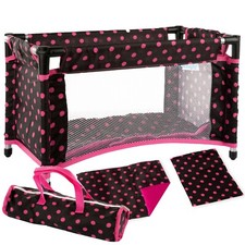 Puppenbett Puppenreisebett Reisebett mit Tasche KP0400G Kinderplay Spielzeug neu