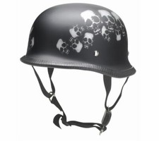 Motorrad Helm Motorradhelm Braincap Halbschale Kochmann Redbike Skull S - XXL