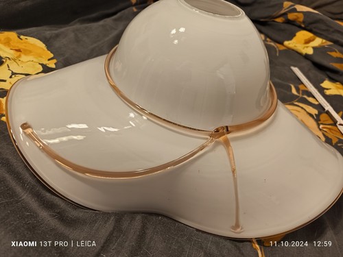 Murano milchglas hut vintage - milchglas,