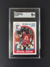 Michael Jordan All Star Game 89 NBA Panini Hoops 1989/90 Chicago Bulls SGC 9