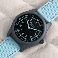 ALPINA Herrenuhr Quarz AL-187BLN4S6 Smart Watch Startimer