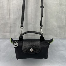 Longchamp / Eco Schwarze Mini-Umhängetasche #1