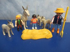 4x Esel v Figuren Tiere zu Zoo