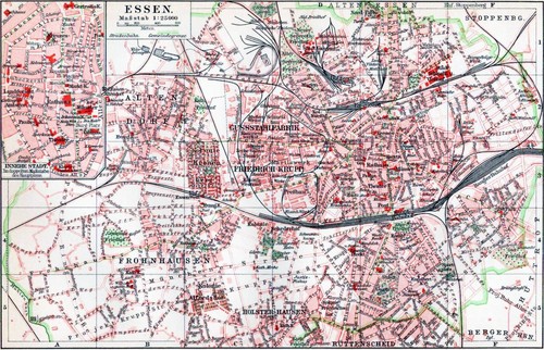 Stadtplan essen maßstab - stadtplan, 1