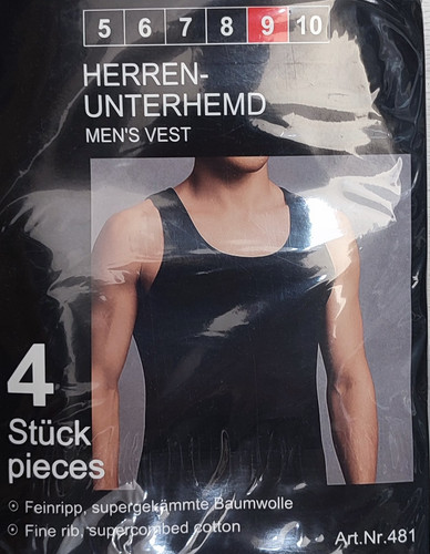 Herren unterhemden - 4x,
