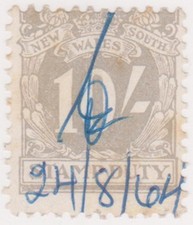 (F377-266) 1940 NSW 10/- grey