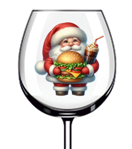 12x bunte weihnachten santa - bunte,