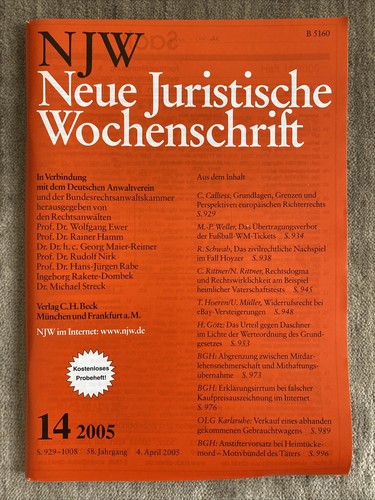 Njw 2005 neue - njw,
