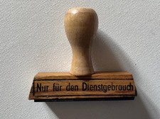 original Stempel "Nur für den Dienstgebrauch" Wehrmacht / DDR Dienste selten!