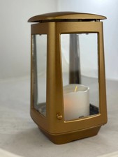 Grablaterne „Lunaris Bronze“ – Aluminium & Glas, New Bronze, 25 × 14 cm