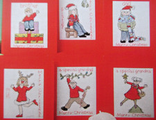 Stickvorlage "Merry Christmas - Familien-Grüße" 6 Kreuzstichmotive Jenny Barton