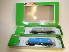 ++ G1269 Spur N Arnold HN6537 Set 2tlg. 4achs. Kesselwagen Ep6 ERR NEM KK NEU