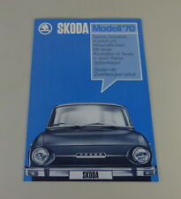 Prospekt / Broschüre Skoda S 100 / 100 L / 110 L Stand 08/1969