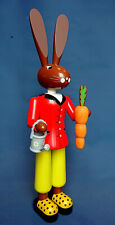 Osterhasenmann Großfigur groß 42cm  Erzgebirge Handarbeit Hase Osterhase Neu