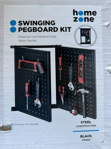 Steel swinging pegboard kit - steel,