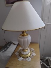 Tischleuchte Lampe sehr gross weiss shabby Barock Rokoko