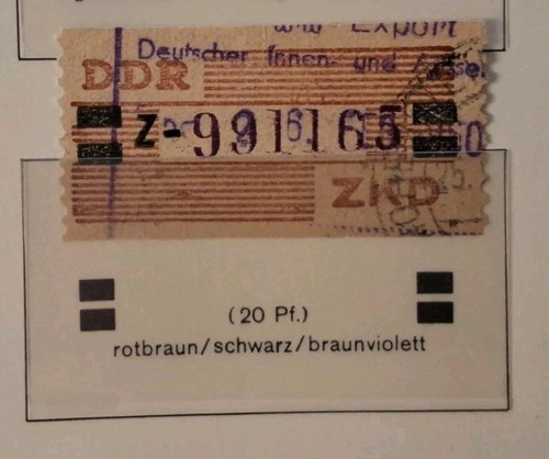 Ddr 1959 zdk wertstreifen - ddr,