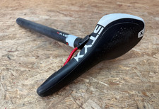 STYX Fahrradsattel mit Sattelstütze Ø31,6mm 350mm schwarz/weiß rot MTB Rennrad