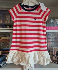 Baby Set Cremeweiss Rot Kleid+