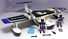 PLAYMOBIL aus 4445 Polizei Wasser-Flugzeug Coast Guard schwimmfähig m. 2 Figuren