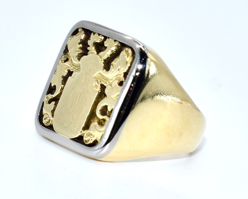 Siegelring 750 k gelbgold - 750/18,