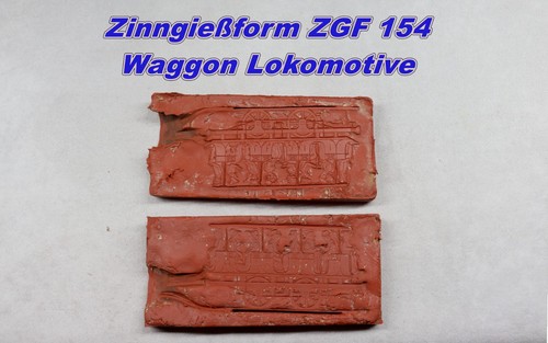 Zinngießform waggon - -,