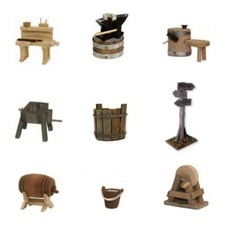 Wichtelmöbel Garten 2,7-10cm